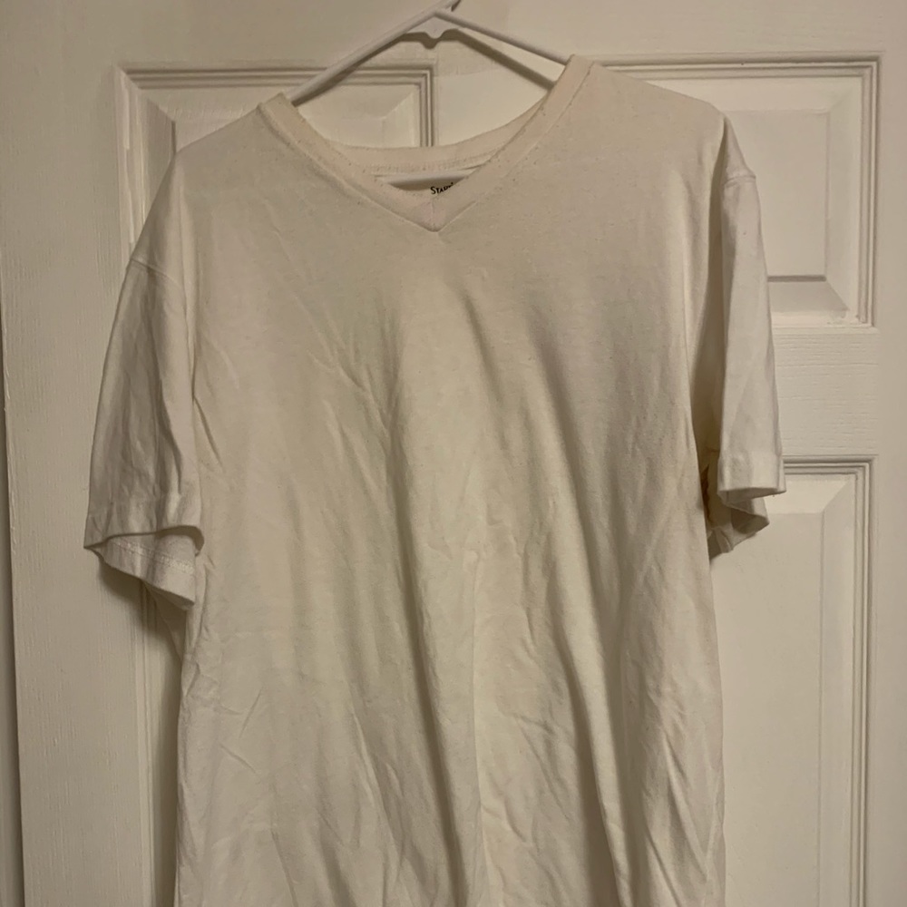 White vneck T-shirt